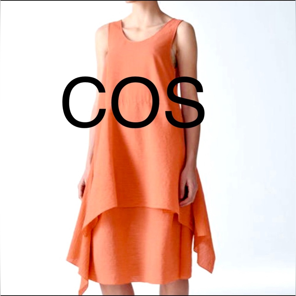 🆕 🍊COS Plisse Cotton Dress size 10
